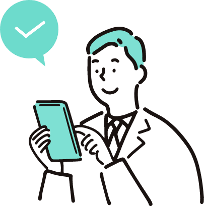 電話をかけている